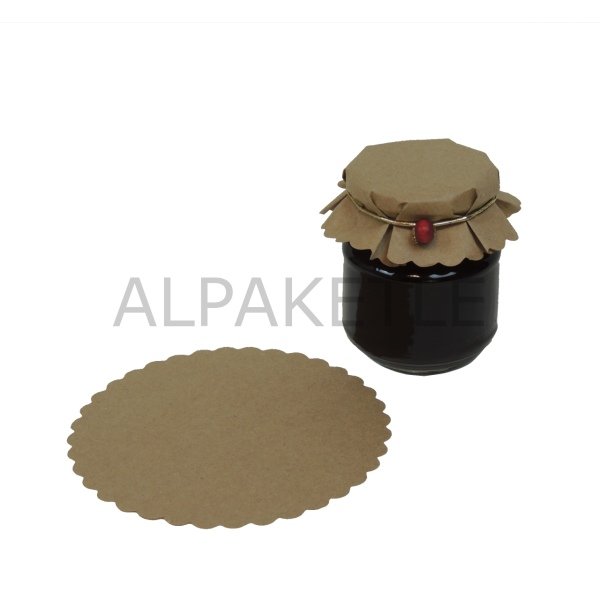 145 MM BASKISIZ KRAFT KAVANOZ ŞAPKASI ( 1.000 ADET )