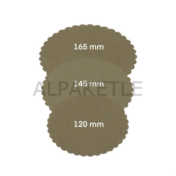 145 MM BASKISIZ KRAFT KAVANOZ ŞAPKASI ( 1000 ADET )