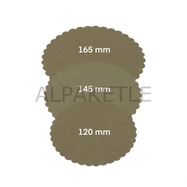 165 MM BASKISIZ KRAFT KAVANOZ ŞAPKASI ( 1.000 ADET )