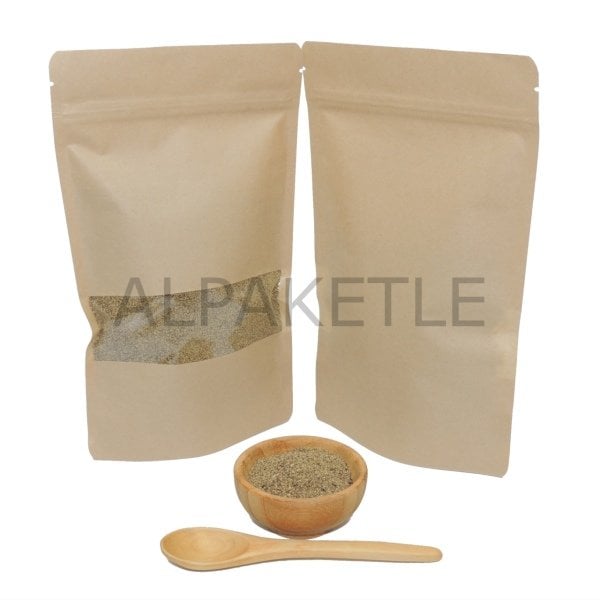 130x225 mm KRAFT PENCERELİ DOYPAK POŞET adet