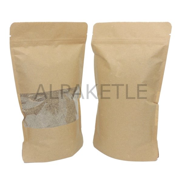 160x270 mm KRAFT PENCERELİ DOYPAK POŞET adet